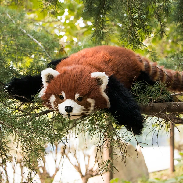 云上仿真小熊猫趴趴玩偶毛绒玩具摆件公仔创意儿童情人节生日礼物