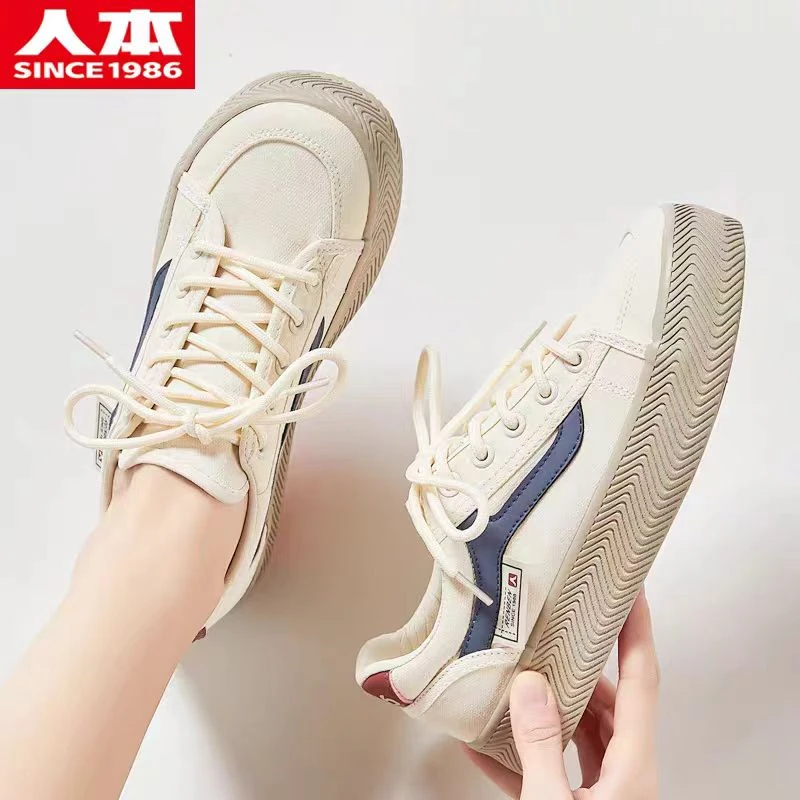 人本男女情侣百搭休闲ins韩版帆布鞋