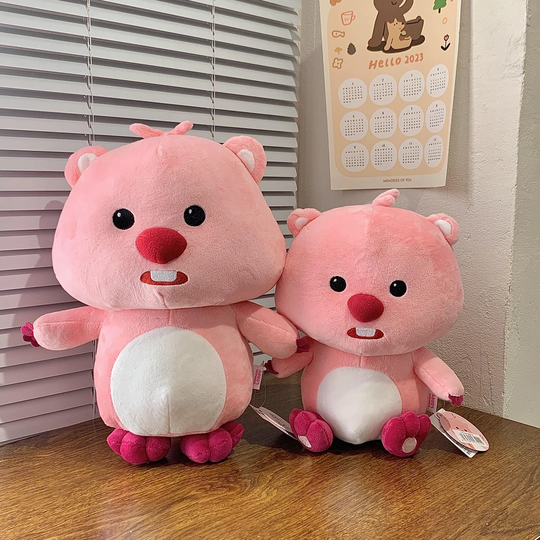 大笑玩偶公仔露比毛绒玩具小海狸娃娃女孩生日礼物儿童陪伴玩偶娃