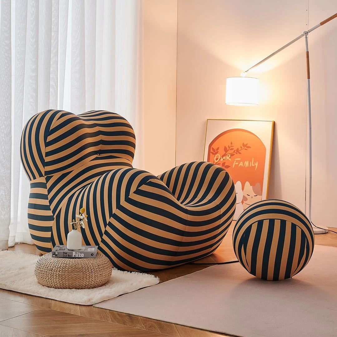 妈妈的怀抱北欧轻奢沙发网红设计师创意简约客厅阳台单人高端沙发