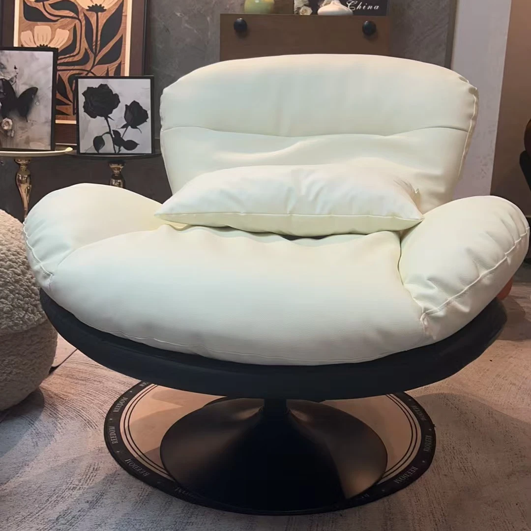 蛋壳摇摇椅大人躺椅阳台家用单人休闲椅客厅轻奢逍遥椅懒人沙发椅