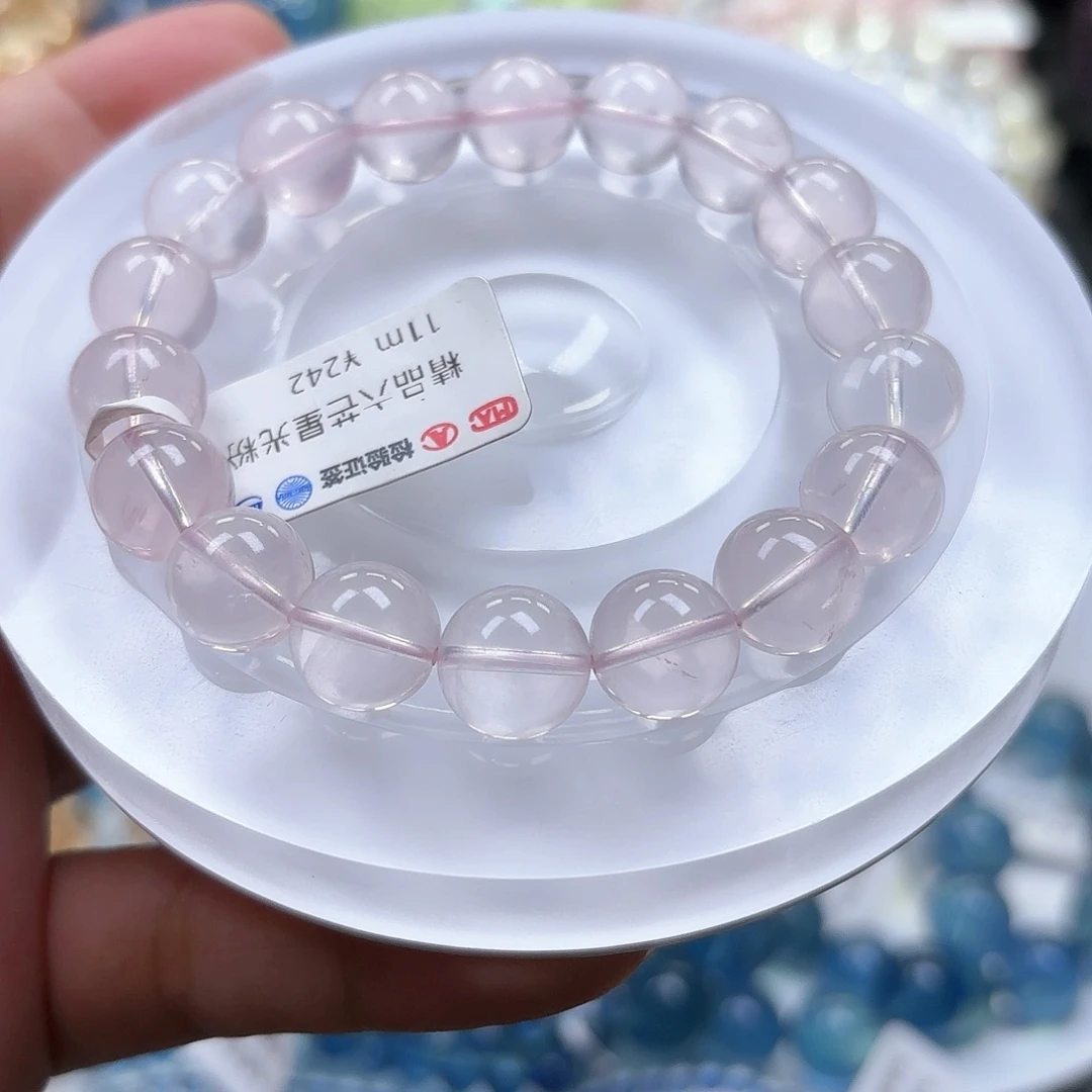 水晶珠宝未镶嵌11m莫粉