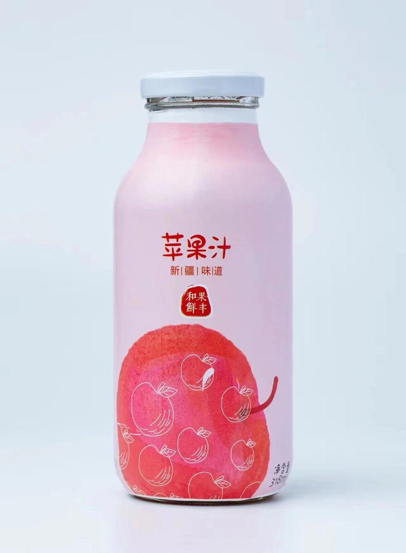 【包邮】NFC苹果汁来自新疆阿克苏鲜果压榨营养健康果汁310mlX5瓶