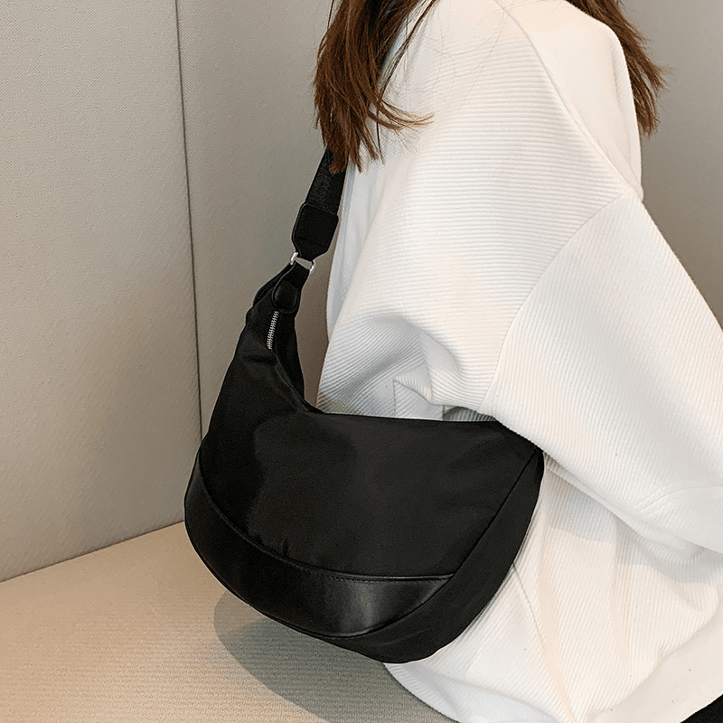 新款大容量饺子包包女2024新款简约时尚托特单肩斜挎女包