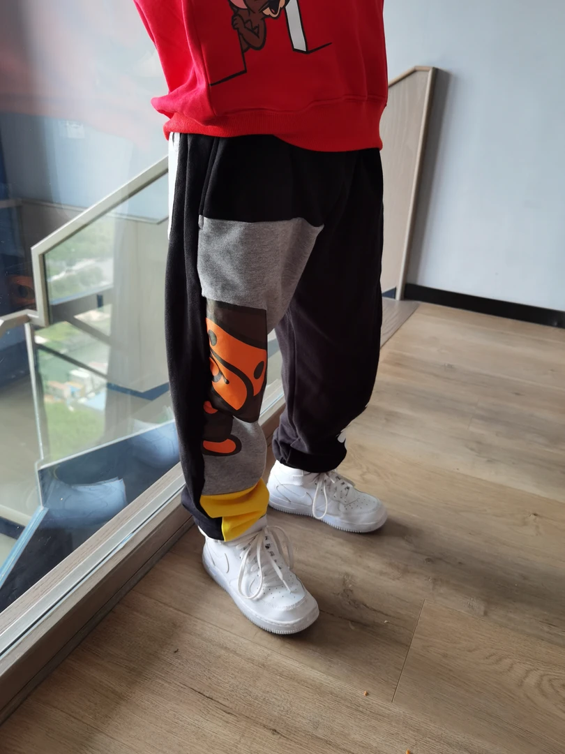 ◆芝麻家◆日系潮牌男女儿童宽松裤子