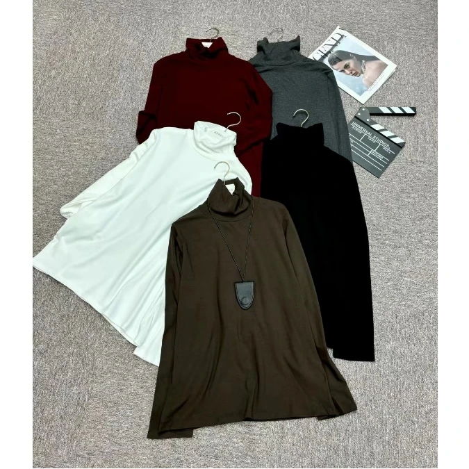 【鑫蕾】保暖磨毛休闲时尚百搭高级感高领打底衫T恤上衣28305