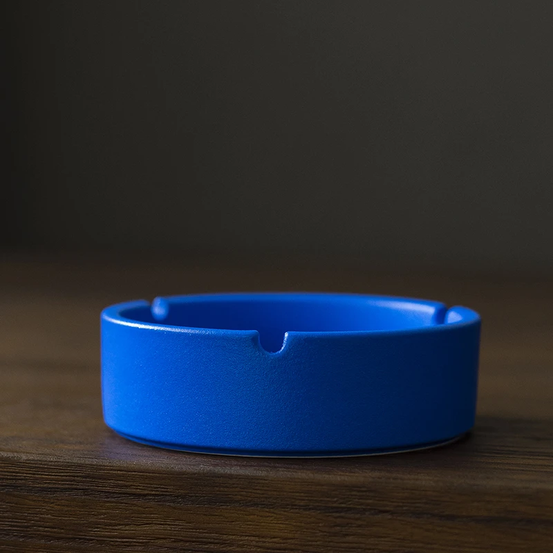 【福利】烟灰缸克莱因蓝陶瓷男士礼品简约