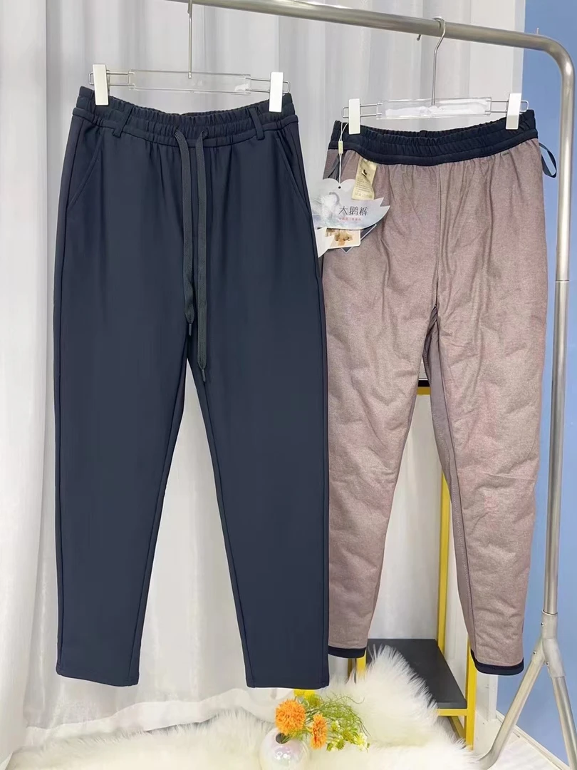 男款(HN)83169系绳款三防鹅绒羊毛休闲男裤