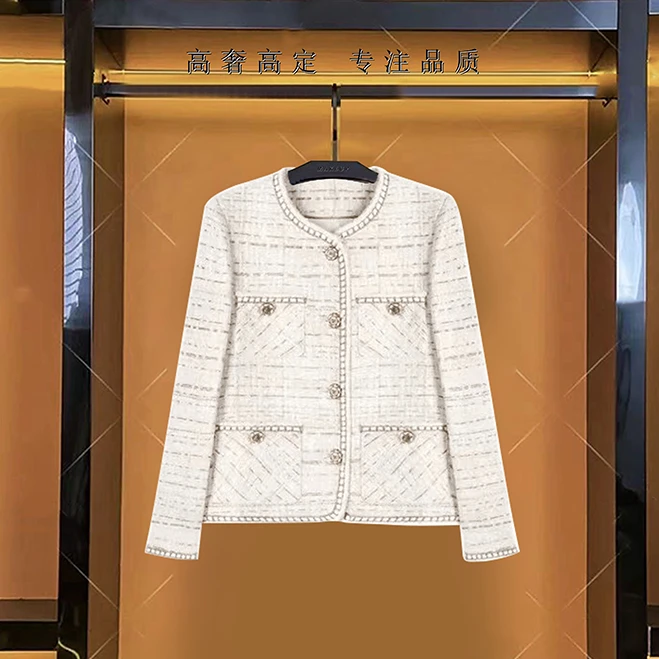 [宋老板-深圳南油]南油金标秋羊毛女装新款法式气质时尚上衣C2410