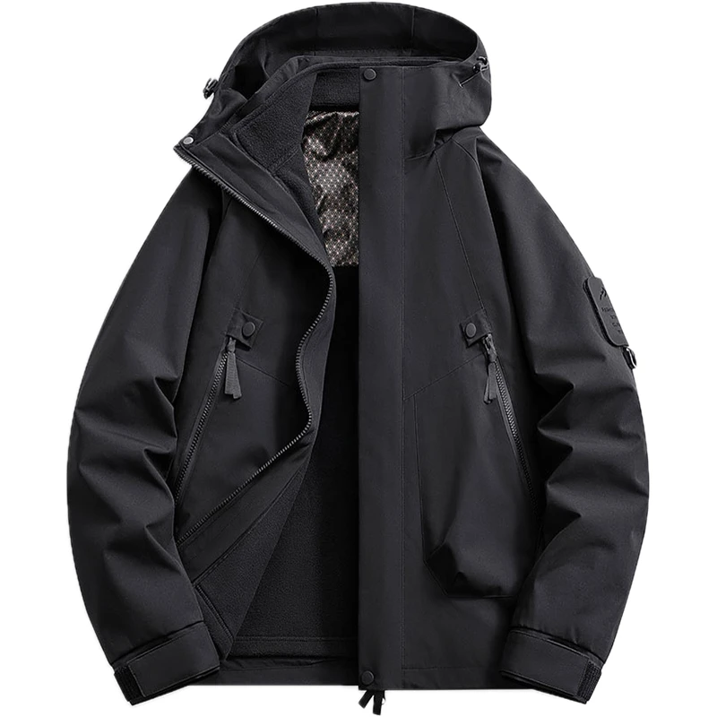 男女同款石墨烯三合一户外防风保暖滑雪登山服冲锋衣休闲情侣防水