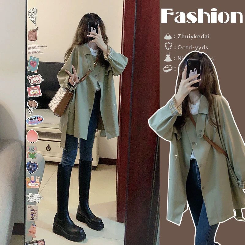 高级感小个子风衣外套早秋季2023新款春秋爆款穿搭洋气女士短外套