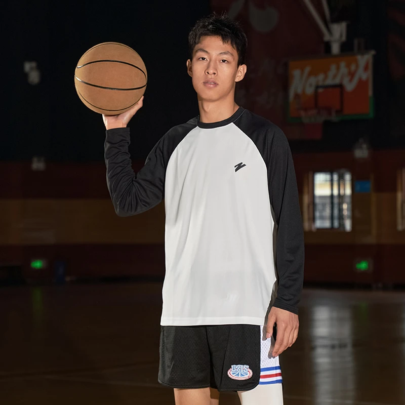 有志者UZIS本色篮球运动长袖男投篮服速干秋透气T恤训练健身上衣