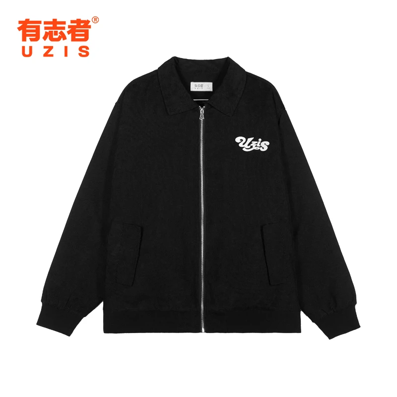 有志者UZIS腔调运动夹棉外套男休闲秋冬保暖拉链翻领飞行员夹克