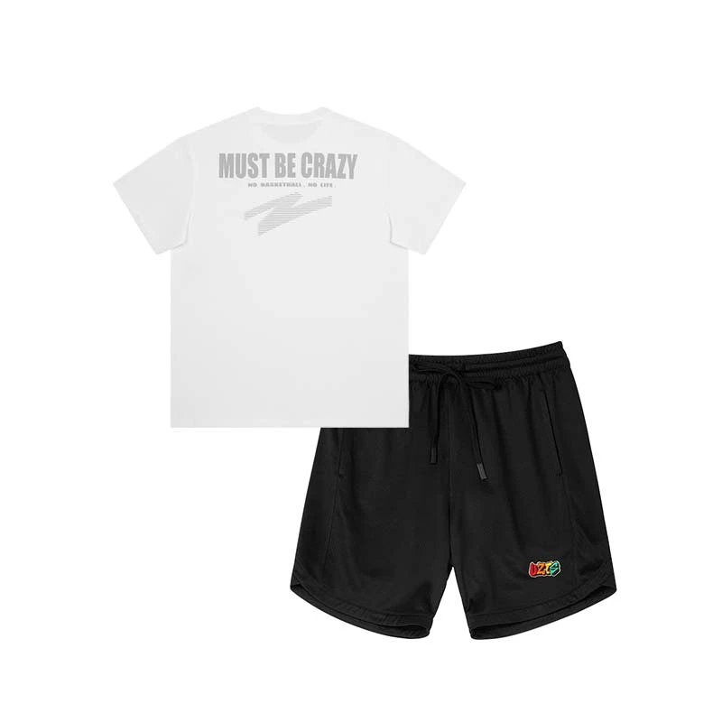 短袖套装有志者UZIS运动夏季T恤篮球宽松速干美式健身训练裤透气