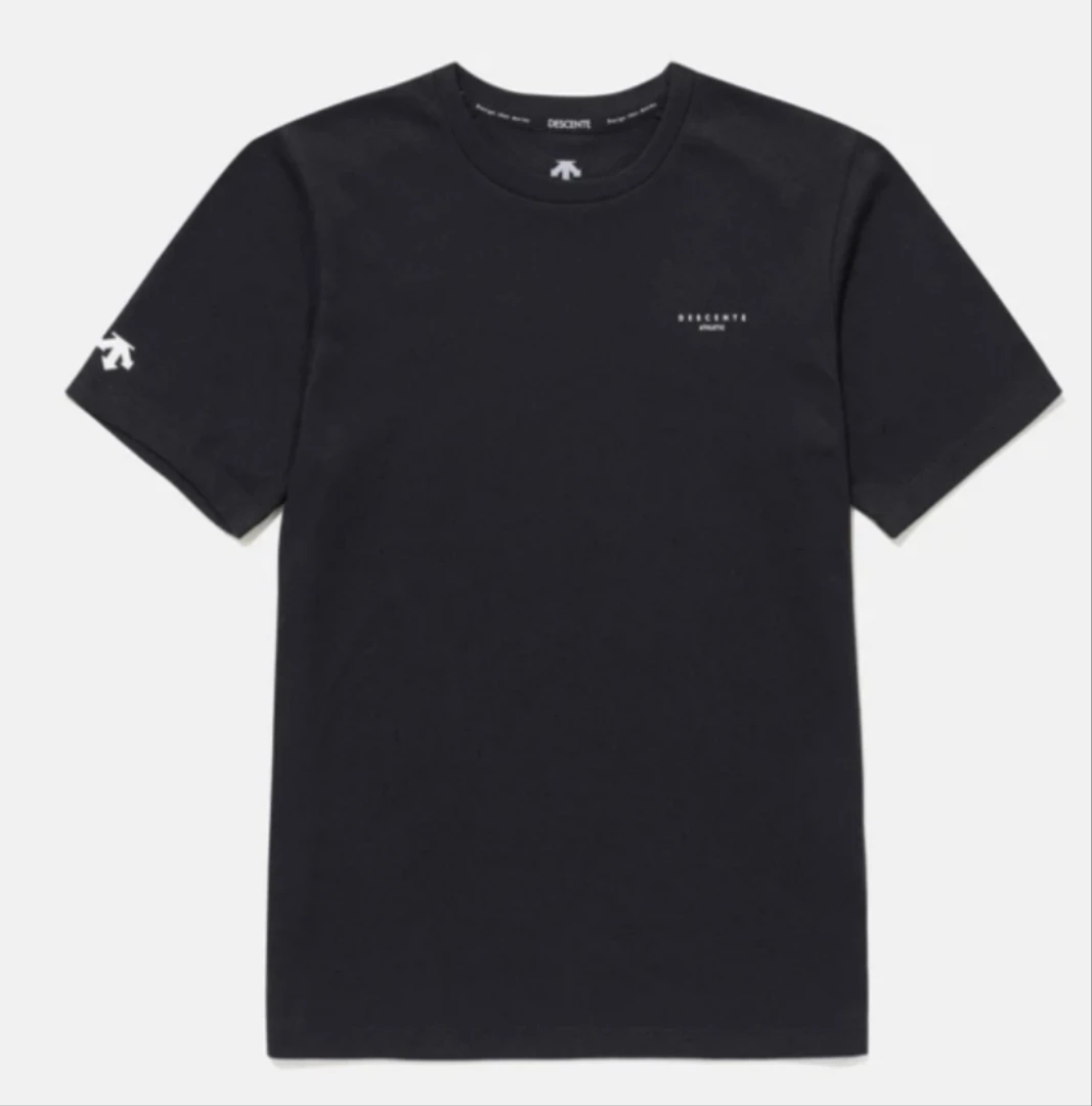 DESCENTE/迪桑特棉短袖Essential夏季基础款T恤男女同款黑白两色