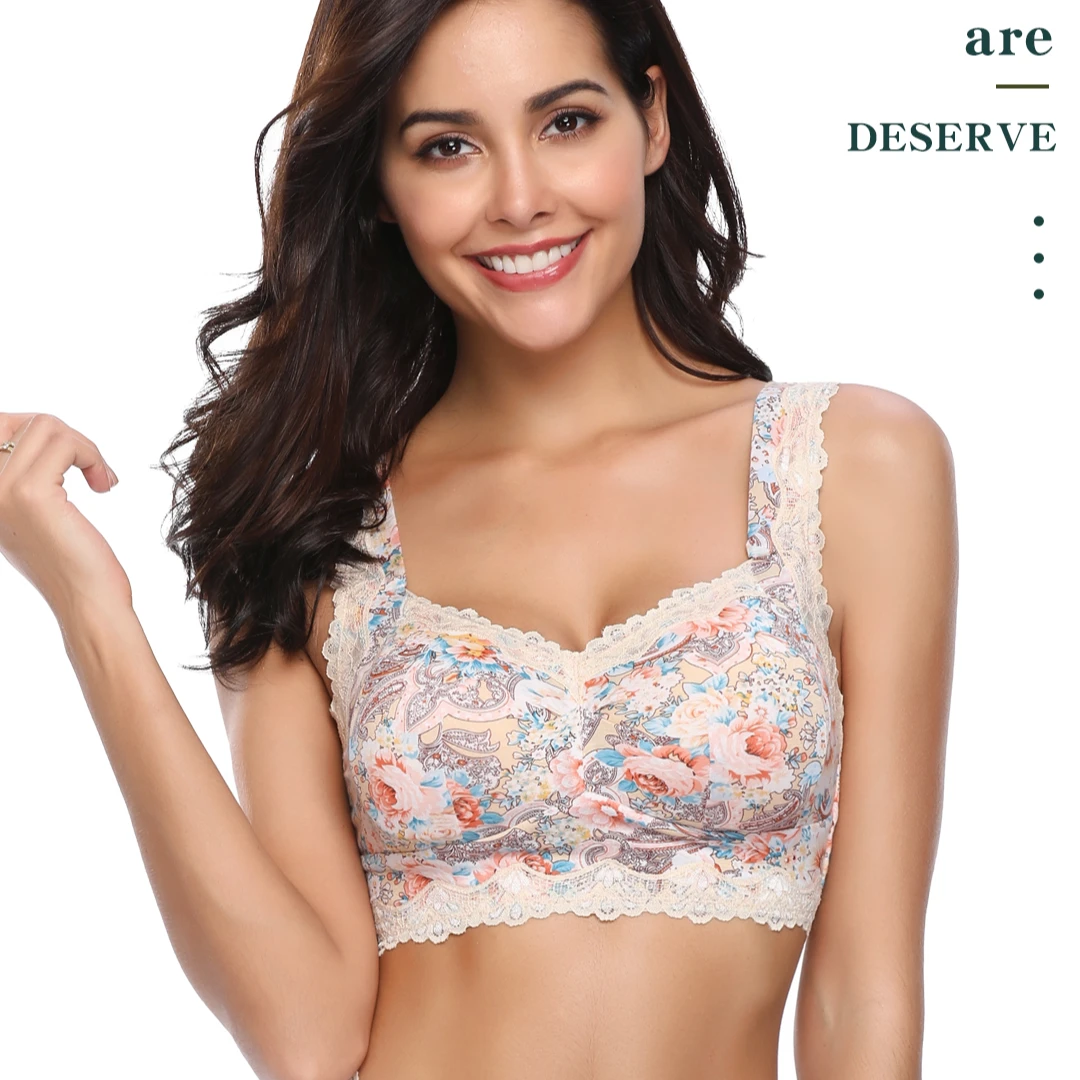 蓓思芳大码女士文胸3008无钢圈聚拢上托背心式透气孔印花美背内衣