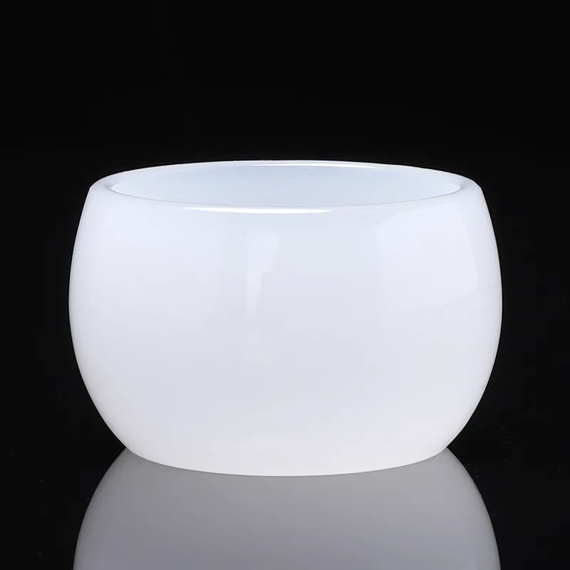 琉璃茶杯玉瓷品茗杯单个主人杯功夫茶具A7622