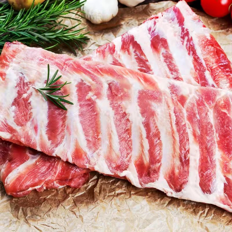 盛日鲜大别山散养土猪 精品猪肋排 3斤 纯肋排【顺丰/京东冷链】