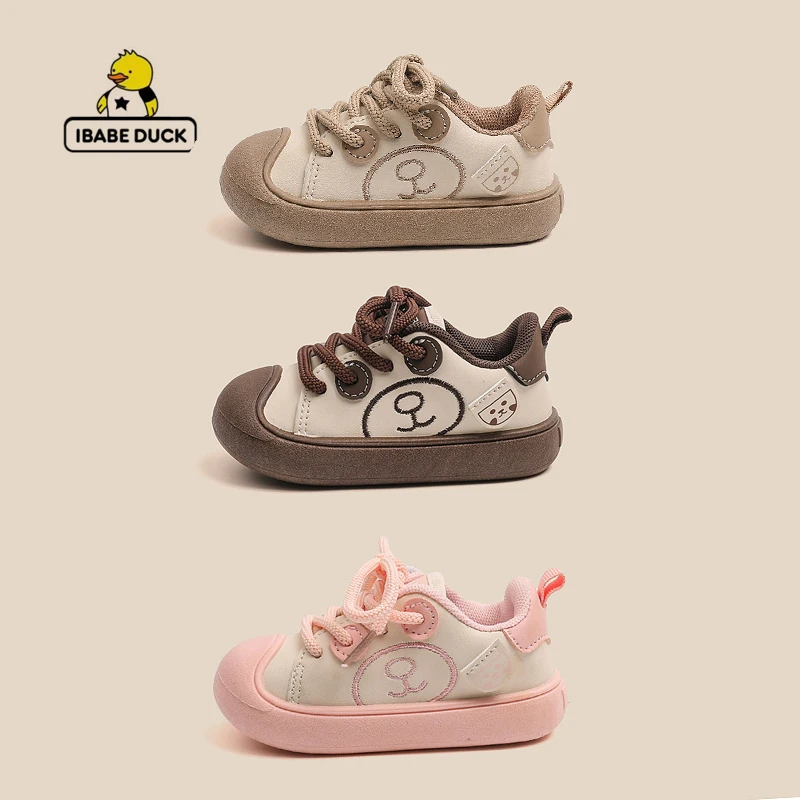 ibabe Duck/芽宝小黄鸭儿童运动鞋新款女童鞋宝宝鞋男童鞋 板鞋