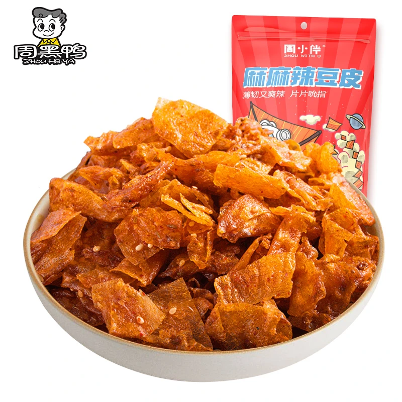 周小伴麻辣豆皮60g香辣美味爽口解馋豆皮刷剧零食越嚼越香