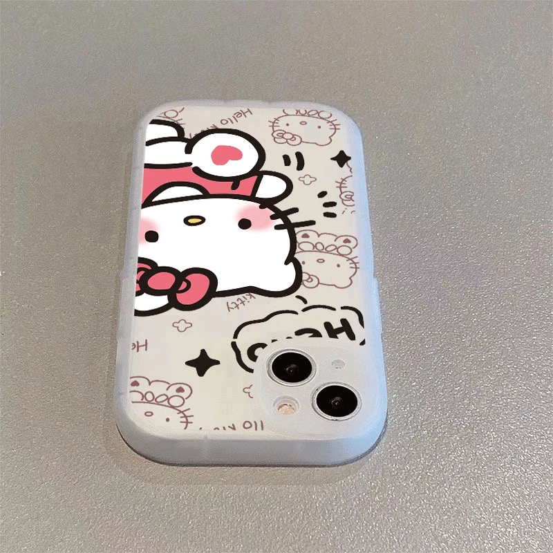 适用【苹果/华为/oppo/vivo小米】小胖妹凯蒂猫手机壳软胶卡通ins女
