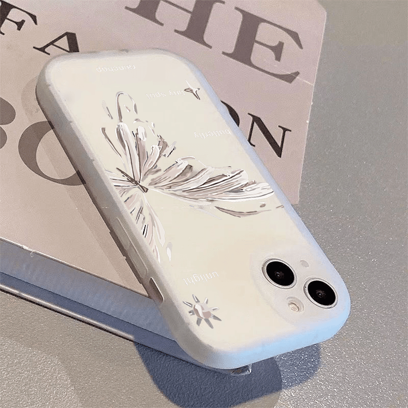 适用【苹果/华为/oppo/vivo小米】小胖妹金属蝴蝶手机壳软壳防摔ins