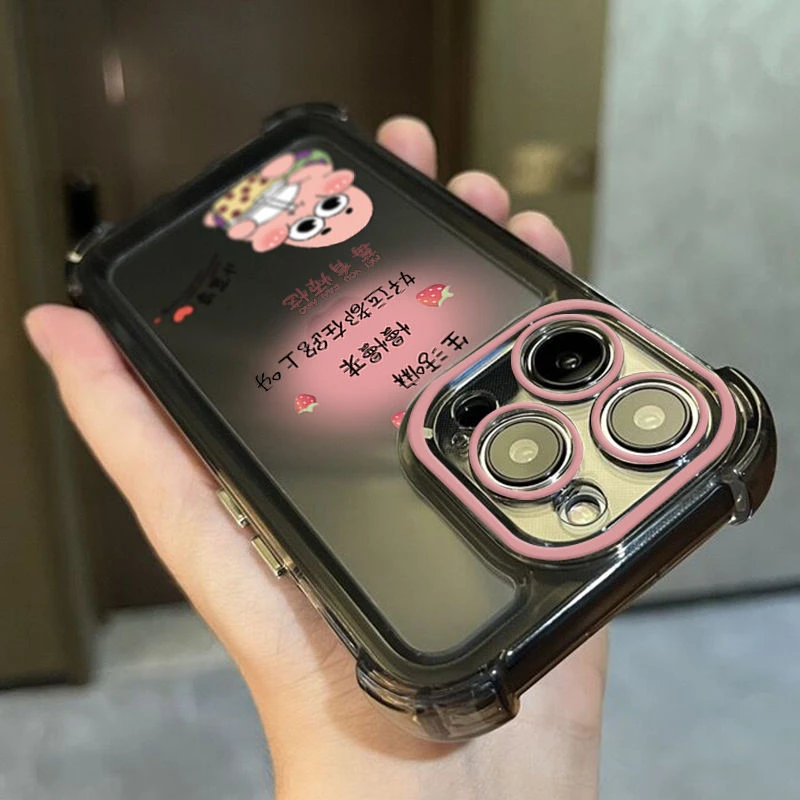 适用【苹果】 四角气囊派大星手机壳创意全包软网红潮牌ins女卡通防