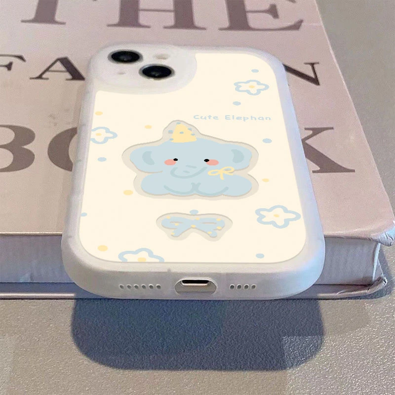 适用【苹果/华为/oppo/vivo小米】小胖妹趣味大象手机壳软壳防摔ins