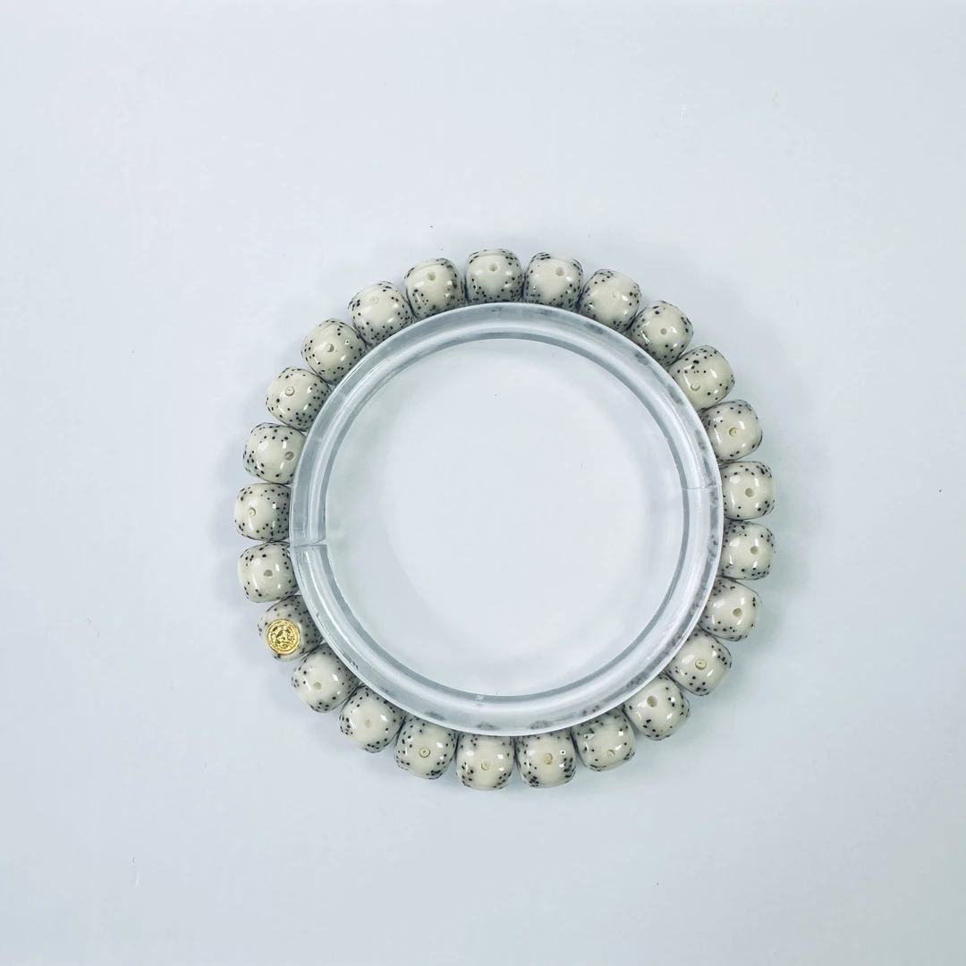 159 金标同枝牛眼星月菩提手串 9×8mm(礼盒)