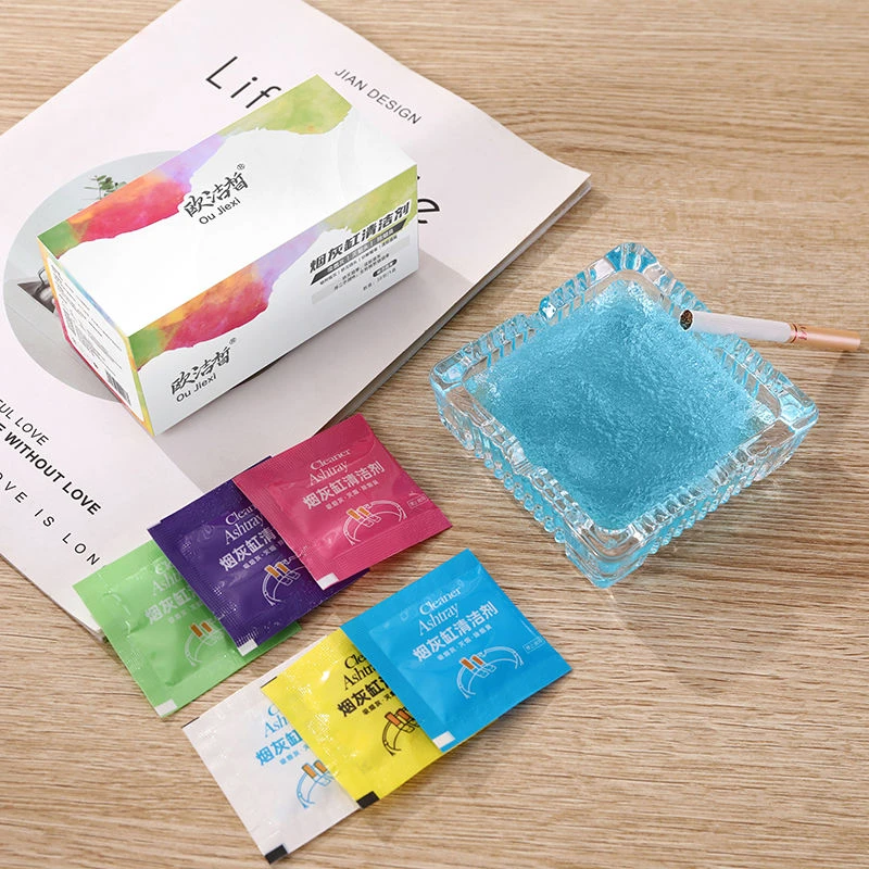 烟灰清洁剂灭烟沙清香型去除烟味神器除味灭烟水晶沙懒人烟灰缸沙