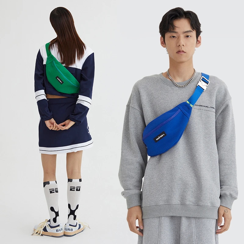 VAOPER喂牌潮牌胸包原创小众休闲斜挎包男士情侣运动腰包女单肩包