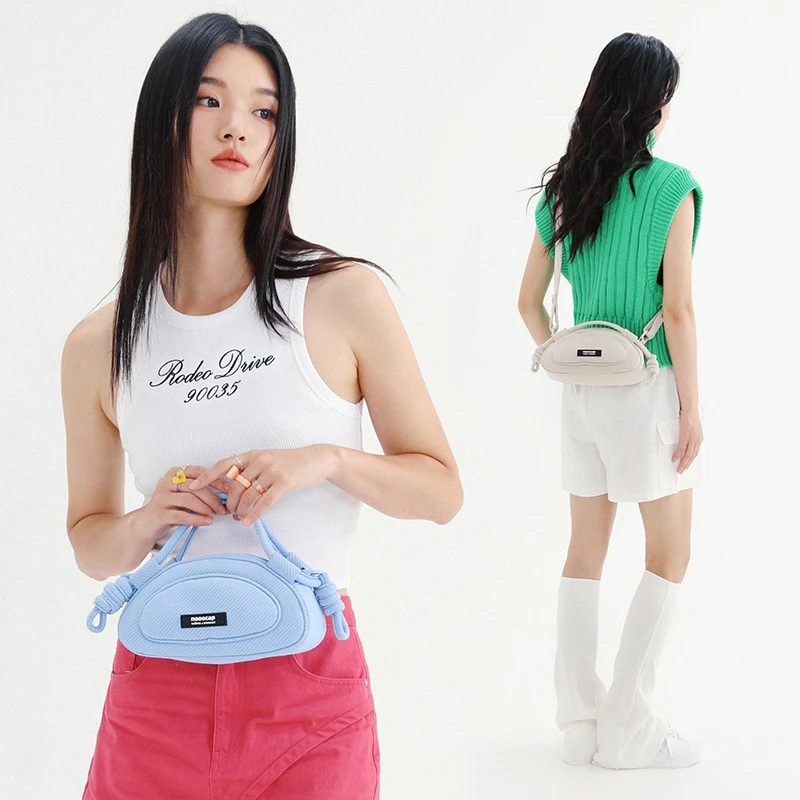 VAOPER喂牌2023新款小众糖果色高级感斜挎包女士百搭迷你小包包女