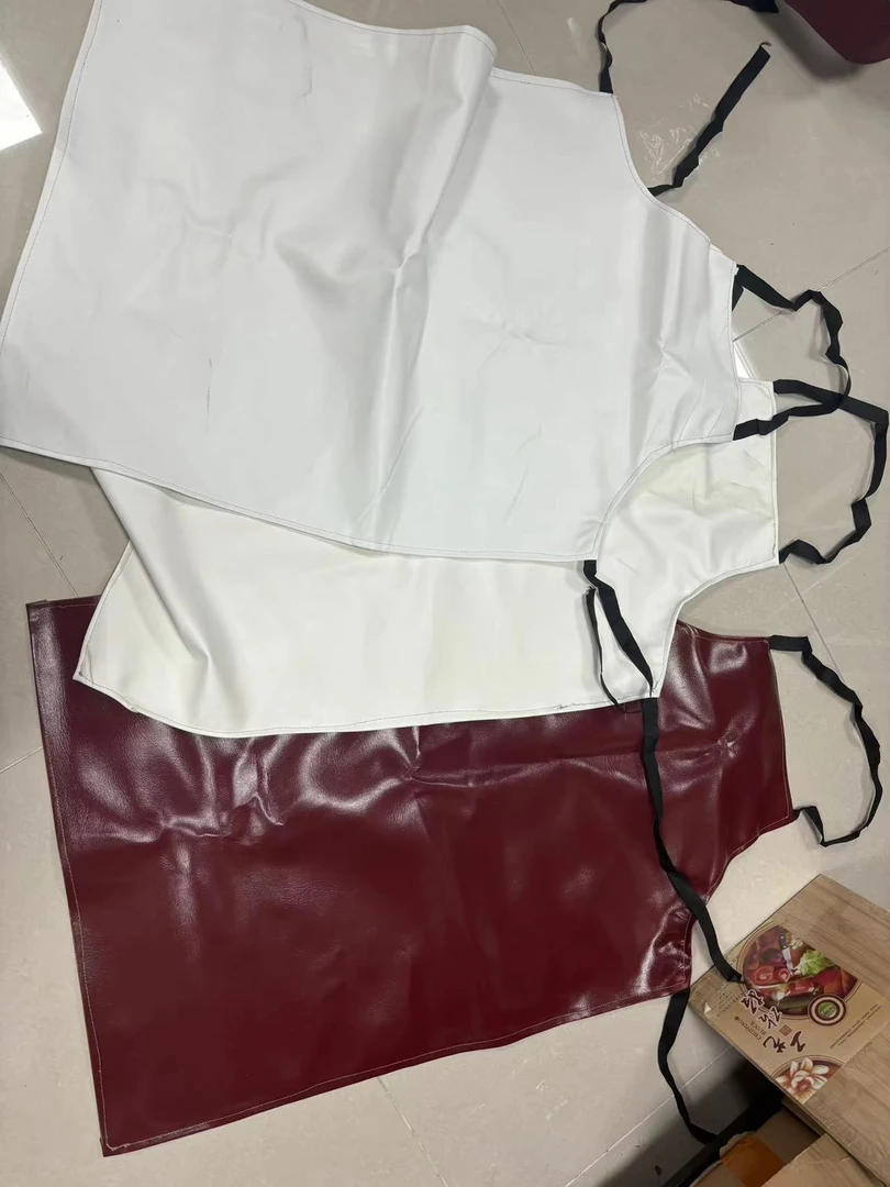 【特价 3条】三条防水防油皮围裙颜色随机软皮成人其它个护工作服