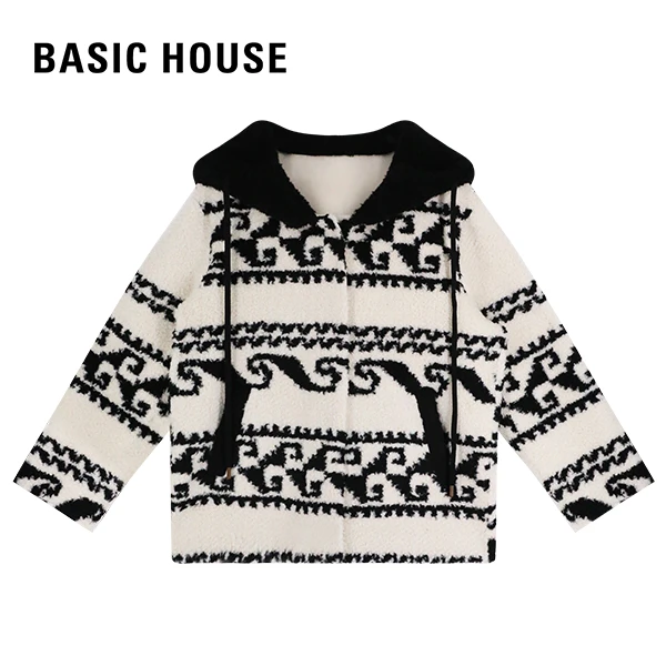 Basic House/百家好2024秋冬新款时尚减龄外套 B0824B5K072