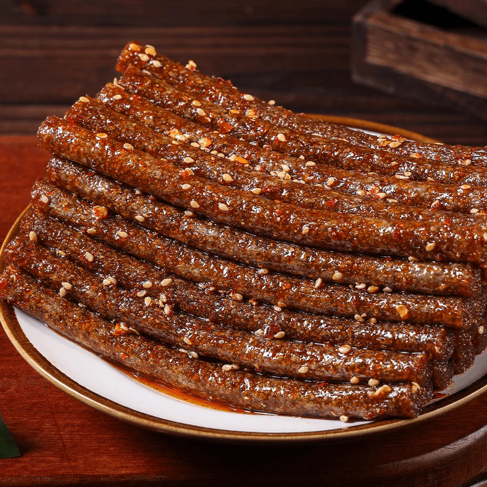 【2大袋】大长筋辣条香辣味黑金魔鬼辣棒小时候的味道解馋爆款零食