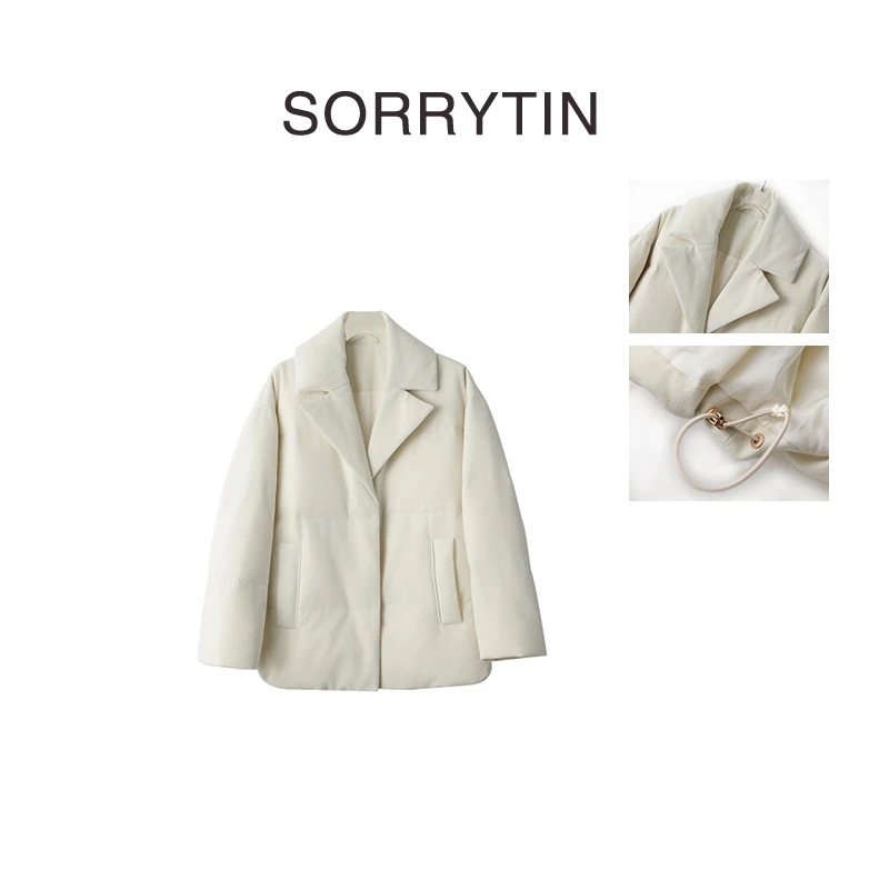 《白馍馍》思家高品质 上身一秒温暖干净 桑蚕丝驼绒90白鹅绒羽绒服