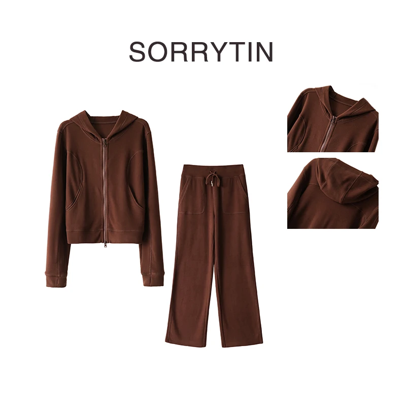 《冬日博主》思家高品质 一秒满意 baby绒感温暖时髦套装卫衣+长裤