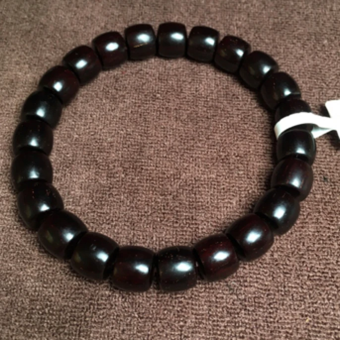 【紫檀居】正宗印度小叶紫檀9*8泥料直切精工手串