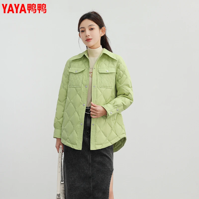 YAYA/鸭鸭羽绒服新款显瘦时尚潮流休闲百搭款轻薄YE3B001736A