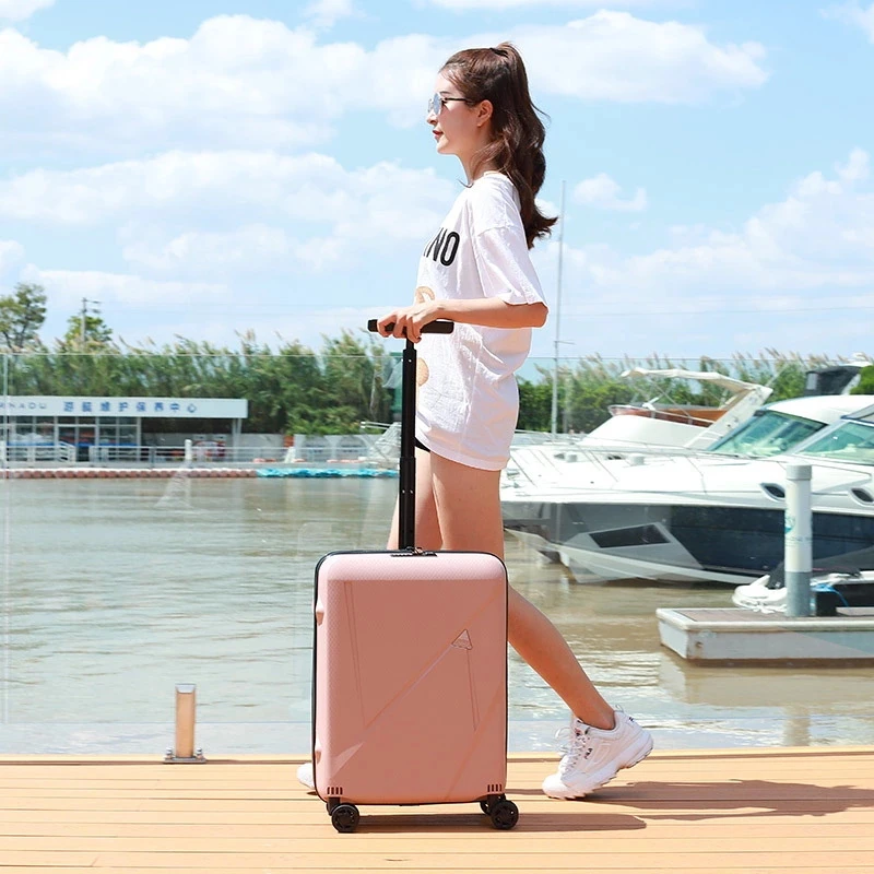20寸行李箱步步乐男女单拉杆手提登机箱学生耐用拉链行李箱拉杆箱