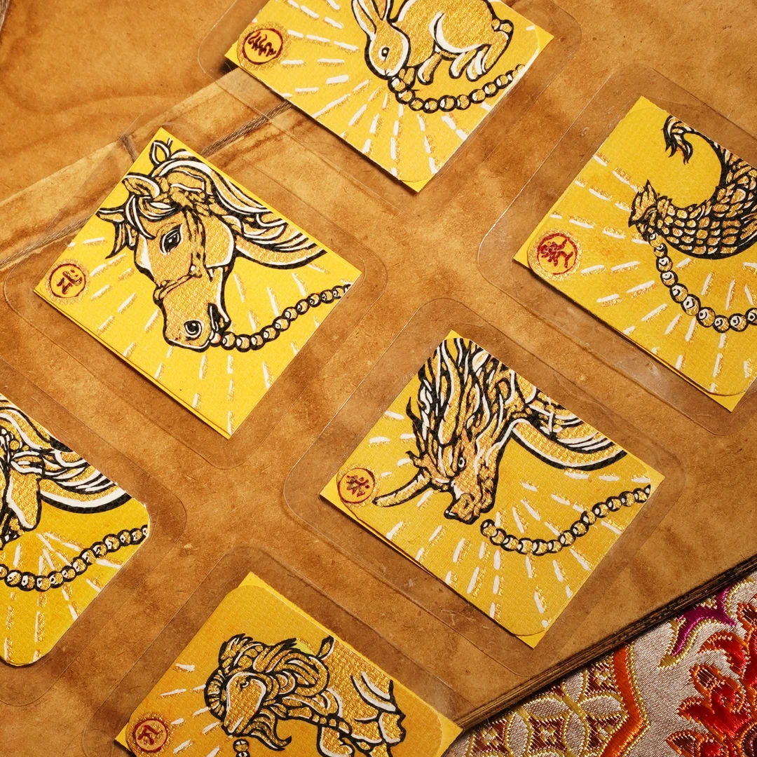 【吐/宝系列唐卡卡片】十二生肖彩绘文化多用卡