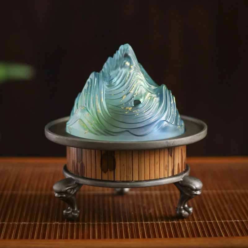 【福器】古锡琉璃炉（绿）（厦古篱2393）