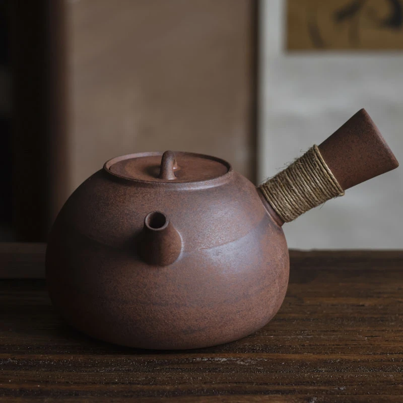 【福器】老岩泥陶缘侧把壶（Q2091）