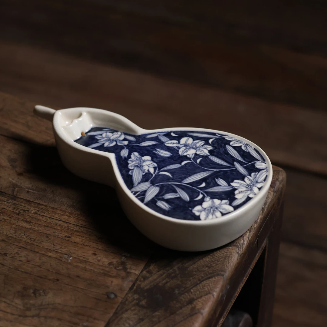 【福器】云裳百合-梵山堂-葫芦香插（W0540）