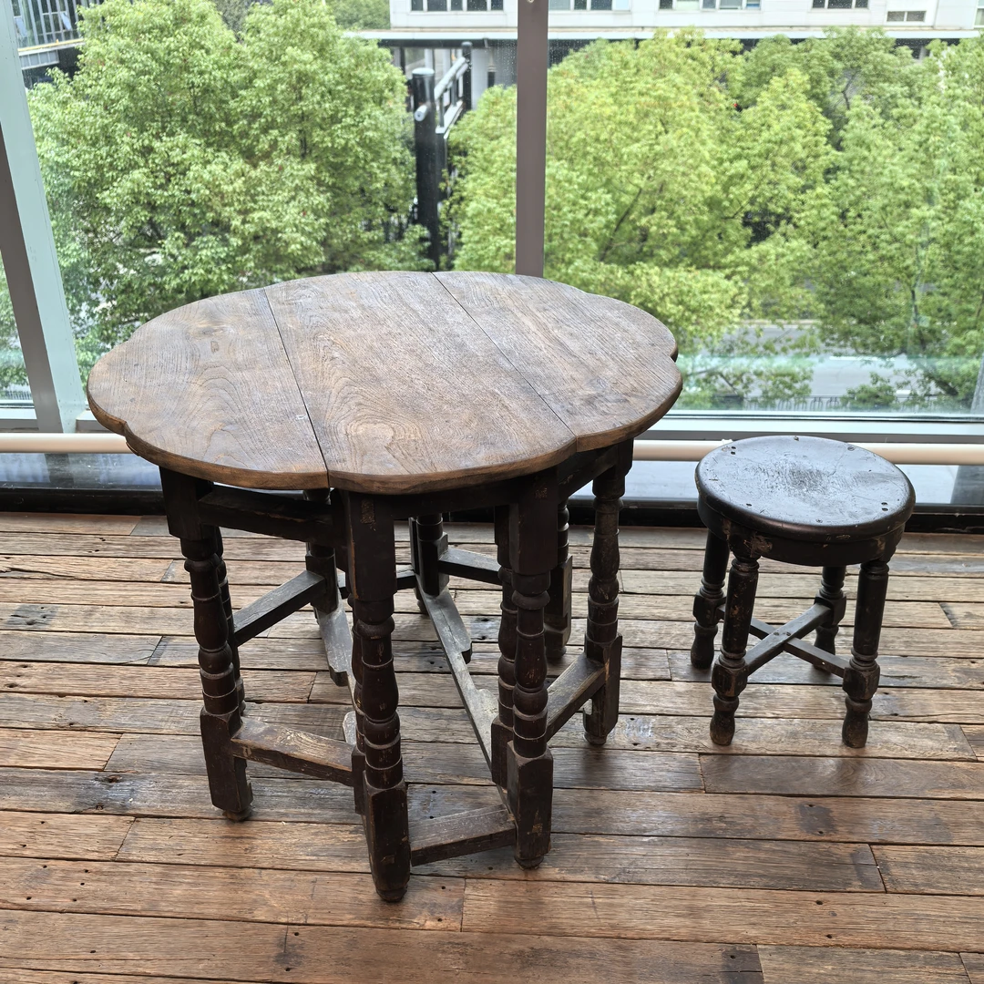 【福器】1张桌子+1张椅子随机（手工椅子每张不同）Q67947825