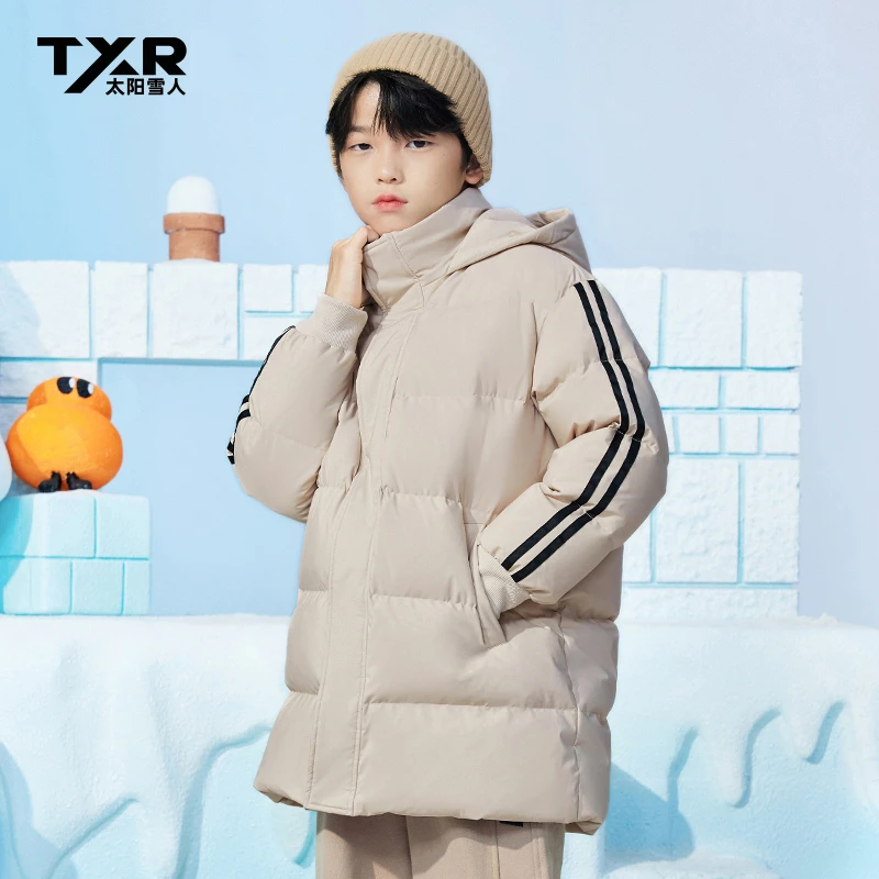 【太阳雪人】儿童羽绒服时尚休闲保暖连帽冬季-T4042027YS连帽