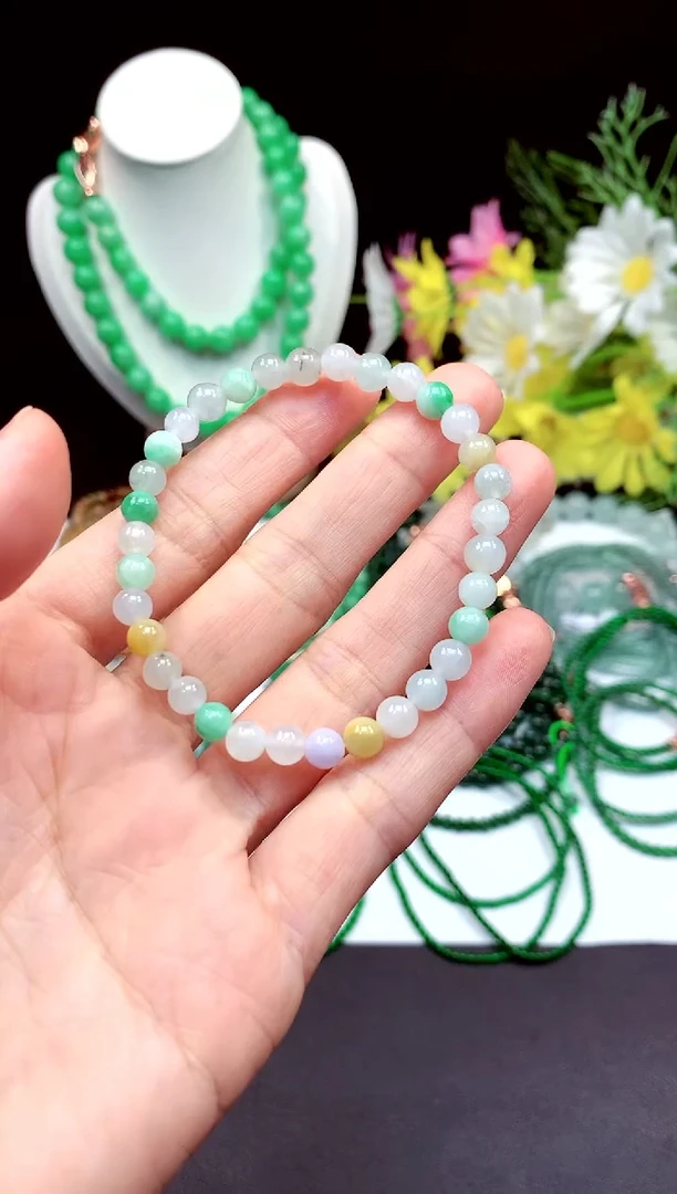 【闪购商品】翡翠手链未镶嵌手串