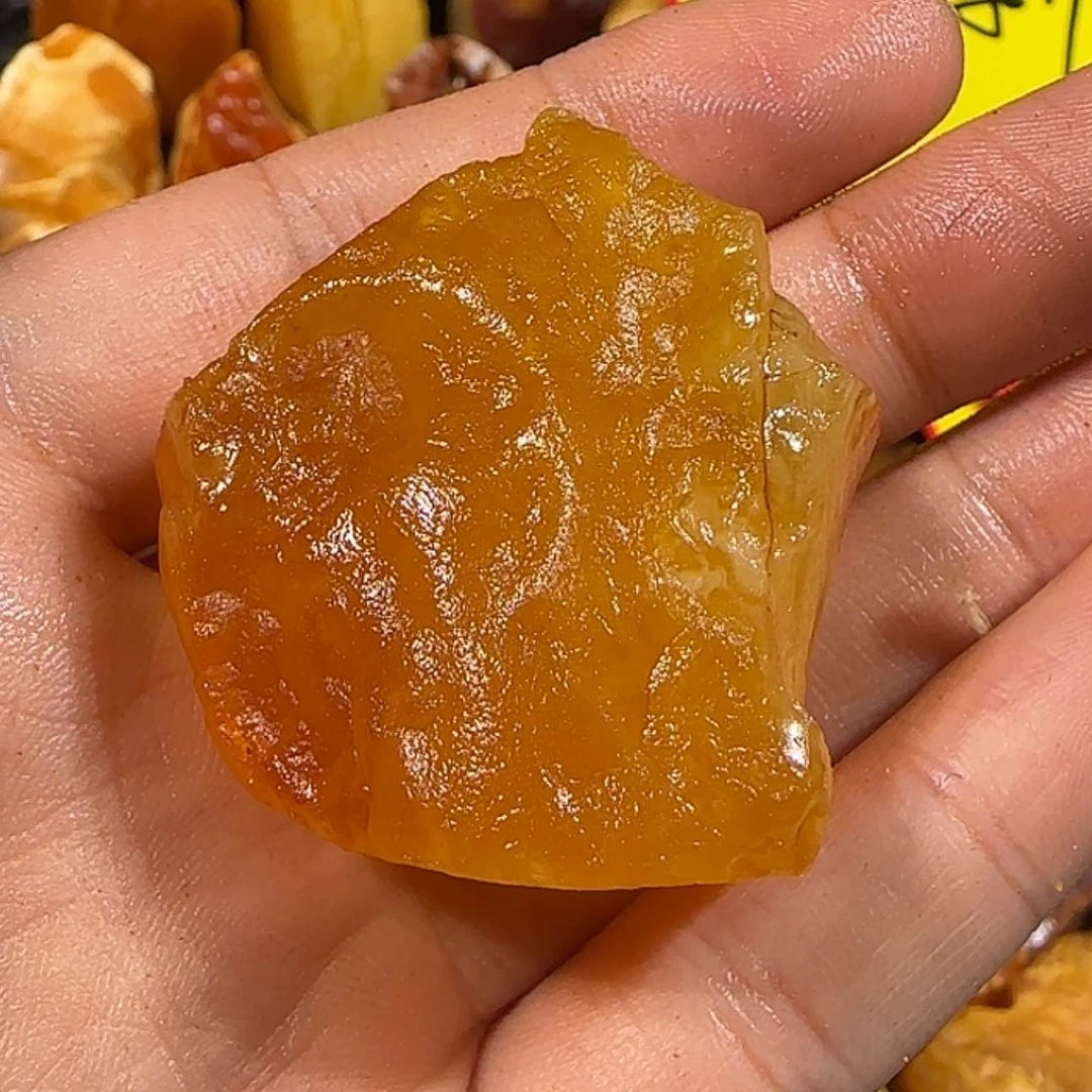 【闪购商品】定制琥珀未镶嵌黑***灰