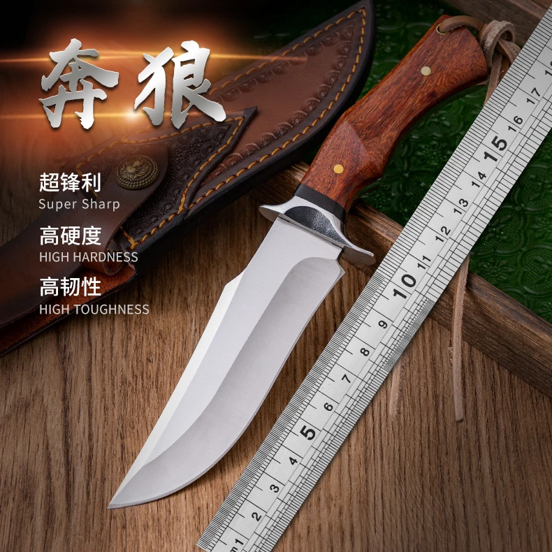 手工刀奔狼小刀户外便携防身水果刀高硬度锋利