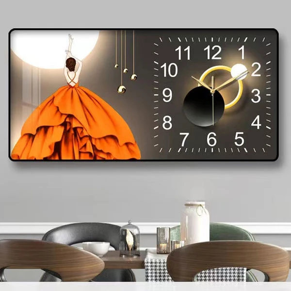 幸福人生-轻奢挂钟时钟客厅家用时尚简约装饰表